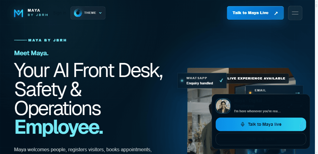 Maya by JBRH: What India's New AI Front-Desk Employee Actually Does