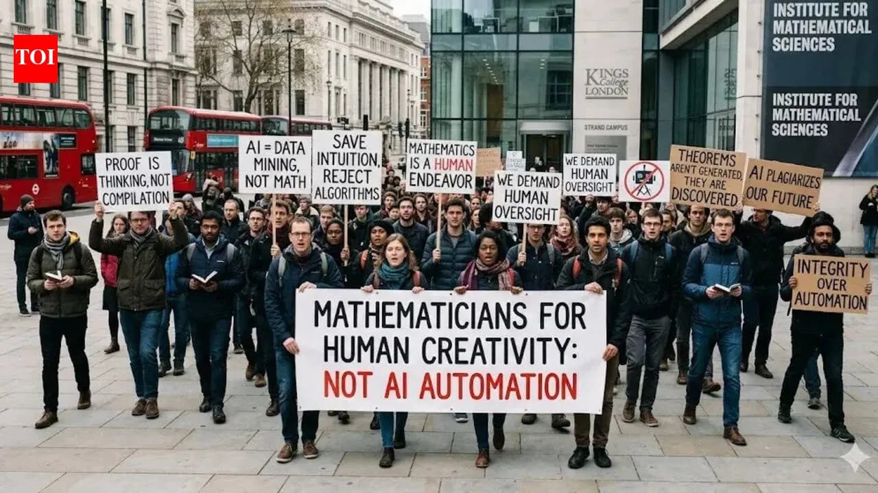 Dozens of Mathematicians from across the world sign declaration against AI; say: Mathematics is, and should always remain a human...