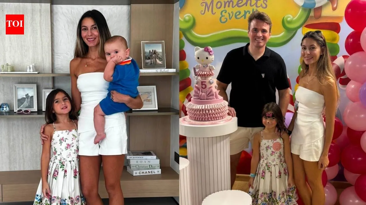 Oliver Rowland and wife Lauren host a princess-themed birthday party for daughter Harper